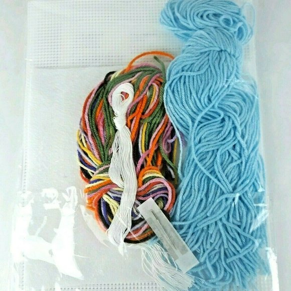 Mary Maxim Floral Coasters Cross Stitch Set Kit - Picture 5 of 6